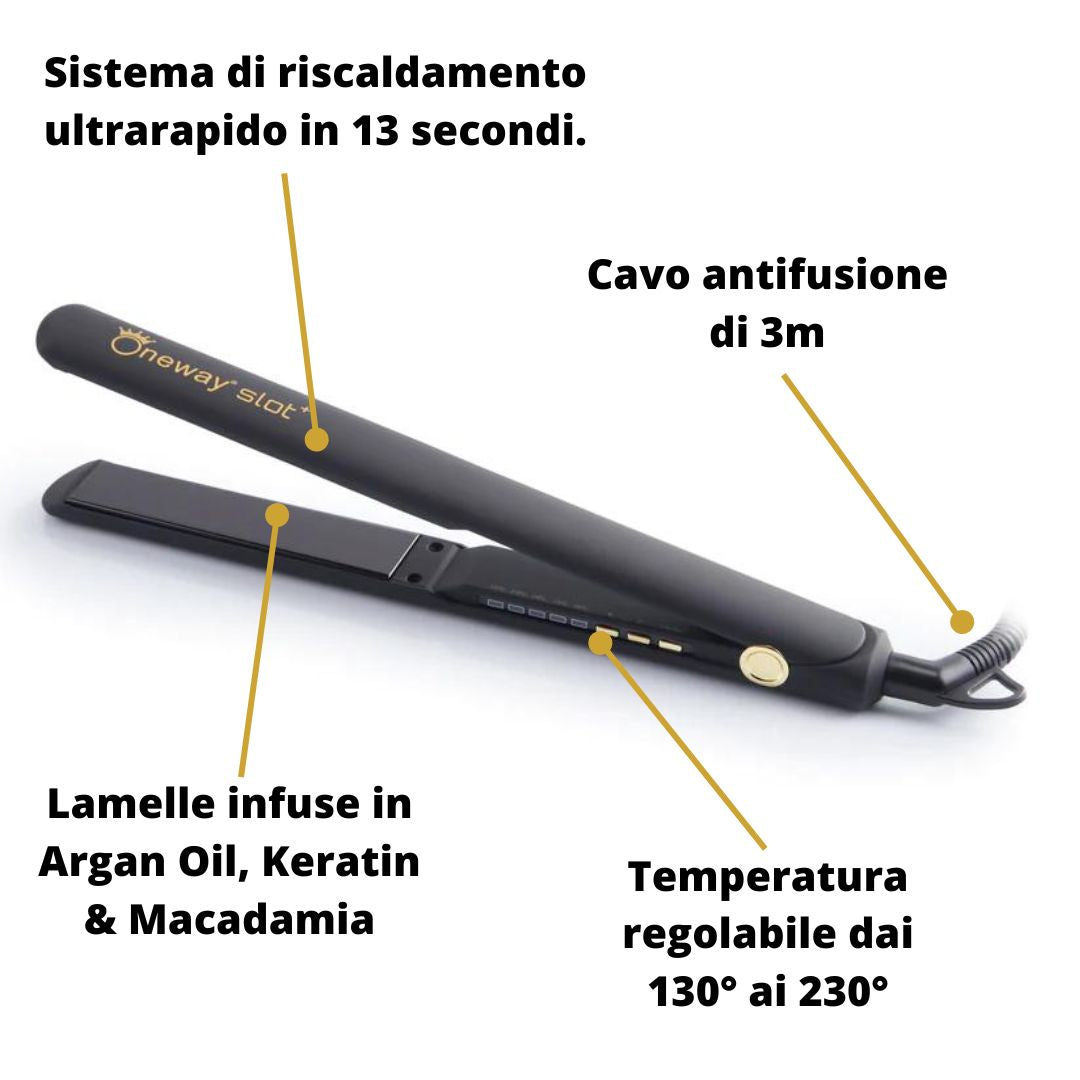 Professional SLOT Oneway® straightener – ExtraLONG planks